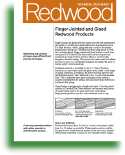 Finder-Jointed and Glued Redwood Products