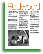 Redwood Siding Pattersn & Applications
