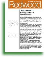 Using Redwood - An Environmentally Sound Decision