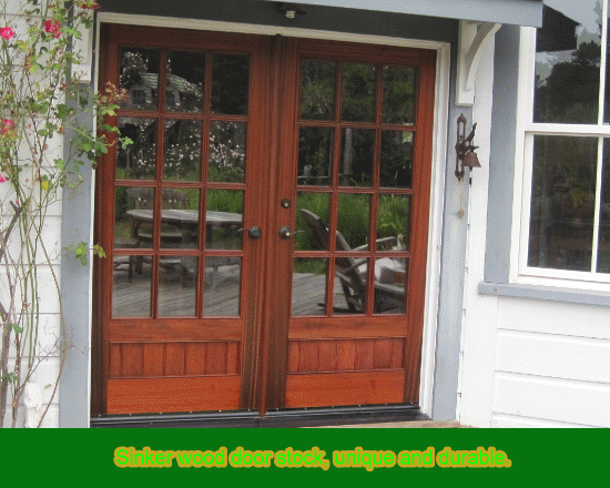Sinker wood door stock