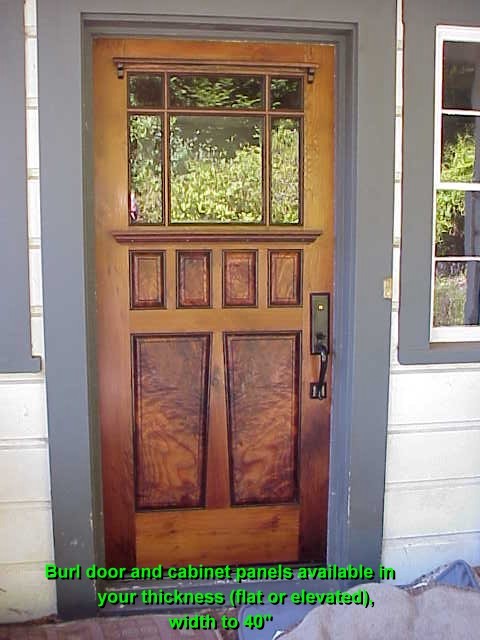 Burl Wood door